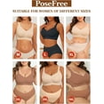 thumbnail image 4 of PoseFree Womens Seamless Wireless Supportive Bra Push Up Comfort Soft No Underwire Full Coverage T-Shirt Bra, 4 of 4