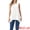 White, variant on DARING DIVA Women's High Low Sleeveless Crewneck Asymmetrical Blouse S Khaki