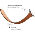 thumbnail image 3 of Compatible con correa de Apple Watch de 38 mm, 40 mm y 41 mm, correa de cuero de repuesto genuina, correa delgada y liviana para la serie iWatch 7/6/5/4/3/2/1, 3 of 7