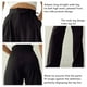 thumbnail image 4 of Pantalones de pierna ancha para mujer, pantalones de pierna ancha con cinturón ancho y recto largo para mujer, pantalones de cintura alta con parte delantera plisada, calidad en la que puedes confiar, 4 of 5