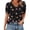 Black 02, variant on QQAMB Womens Tops Buttons Shirts V-Neck Floral Printed Spring Summer Outfits Plus Size Blouses Dressy Casual Tee Navy S