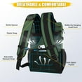 thumbnail image 6 of KANCOKIT Backpack Cooler, 40 Cans Leakproof Cooler Backpack with Padded Top Handle, Large Waterproof Insulated Camping Coolers for Beach Picnic Travel Fishing BBQ, Green, 6 of 7