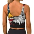thumbnail image 3 of Lsque American Bald Eagle Printed Women'S Sports Bra, Compression, Moisture Wicking, High-Impact Sports Bra For Women,Supportive sports bra-Small, 3 of 9