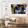 thumbnail image 4 of Elephant Stock Moai Ii Wall Art - Horizontal Canvas Wall Art - Living Room Wall Decor - Places Canvas - Black And Orange Decor By Stephen Chambers - 12" x 8", 4 of 4