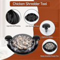 thumbnail image 5 of Chicken Shredder Tool Twist, Meat Shredder With Handles And Non-skid Base, Chicken Shredder Breast Shred Machine, 5 of 5