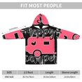thumbnail image 6 of Harlequin Vintage Or Argyle Blanket Hoodies For Women And Men Adult Oversize Wearable Blanket Hoodies For Soft And Warm, 6 of 9