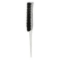thumbnail image 2 of Tail Teasing Brush, Back Combing Brush Glitter Handle Soft Nylon Back Combing Teasing Hair Brush For Back Combing, 2 of 8