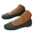 thumbnail image 1 of Dakaela Mary Jane Flat Shoes for Women Square Toe Breathable Ballet Flats Knit Work Slip on Loafers, 1 of 8