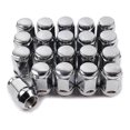thumbnail image 1 of 20Pcs 14X1.5 Lug Nuts - 19mm Lug Nut 1.38 inch Tall 3/4 inch Hex Chrome Lug Nuts, for 1999-2021 1500, 1 of 5