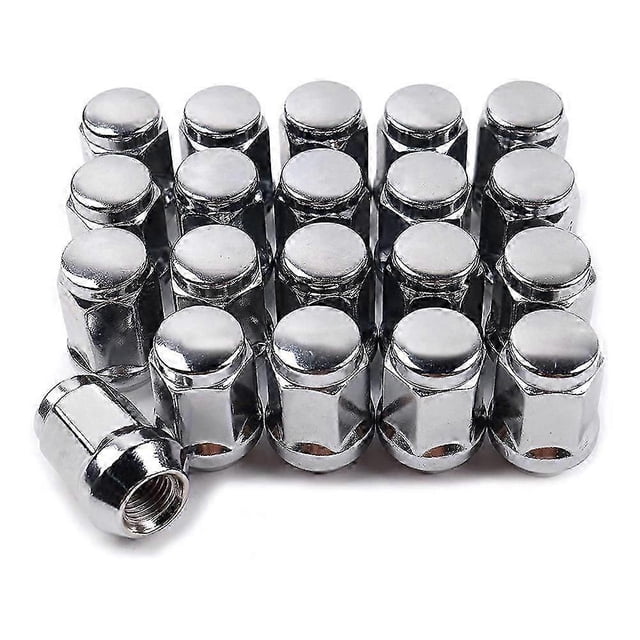 20Pcs 14X1.5 Lug Nuts - 19mm Lug Nut 1.38 inch Tall 3/4 inch Hex Chrome Lug Nuts, for 1999-2021 1500