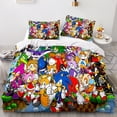 thumbnail image 4 of 3D Game Cartoon Bedding Suit With Zipper And Pillowcase-Microfiber Duvet Cover-QIUPING, 4 of 4