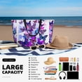 thumbnail image 5 of Balery Flying Butterflies Beach Travel Bag - Water-Resistant, Large Capacity Lightweight Tote with 7 Pockets for Women and Men - Perfect for Beach, Pool, Gym, and Travel, 5 of 7