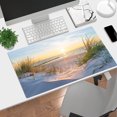 thumbnail image 3 of NEONWE Ocean Beach Gaming Mouse Pad Sunrise Sunset Seaside Coastal Nature Landscape Large Desktop Mouse Pad with Stitched Edges Non-slip Rubber for Work Game Office Home, 3mm Thick, 31.5 X 15.75 Inch, 3 of 6