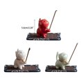thumbnail image 3 of Cats Scene Stick Holder Elegant Relief Mood Enhancement Incenses Holder Cats Stick Holder Decorations, 3 of 4