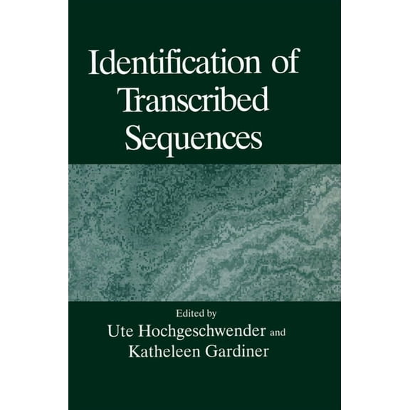 Language of Science Identification of Transcribed Sequences, (Hardcover)
