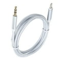 thumbnail image 3 of Cable auxiliar para automóvil para IOS 12 Audio auxiliar de 3,5 mm para adaptador de interfaz IOS Cable trenzado de nailon Blanco, 3 of 5
