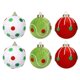 thumbnail image 1 of 6PC Fabric-Wrapped Foam Christmas Balls Elegant Decorations For Christmas Tree, 1 of 5