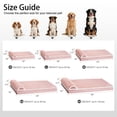thumbnail image 2 of Exclusivo Mezcla Orthopedic Dog Bed with Head Pillow for Extra Large Dogs, Removable and Machine-Washable Cover, 56"X40", Pink, 2 of 9