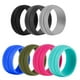thumbnail image 2 of de silicona de grado alimenticio de 7 piezas, de compromiso de moda para hombres y mujeres Yinane Banda del anillo del dedo del silicón, 2 of 8
