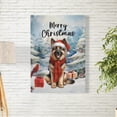 thumbnail image 2 of Merry Christmas German Shepherd Enjoys Woofmas Winter Xmas Holiday Vertical Matte Canvas Poster Alsatian Dog Lover Gifts Wall Art Home Decor - 02022, 2 of 5