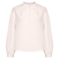 thumbnail image 4 of Women's V Neck Long Sleeve Shirts Button Down Casual Chiffon Blouses Dressy Loose Fit Business Work Tops 2026 Going Out Top Ladies, 4 of 7