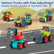 SZDUDU Baby Toys for 1 Year Old Boy Gifts - 6 PCs Toy Trucks Mini Car Toys for 2 Year Old Boy, Toddler Toys Age 1 2 3 Year Old Boy Toys, Toddler Boy Toys for 1+ Year Old Boy Baby Birthday