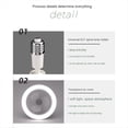 thumbnail image 5 of 2X Ventilador de Techo con Control Remoto y Luz 30W LáMpara LED Ventilador Inteligente Silencioso Ventilador de Techo E27 Base Convertidora Gris, 5 of 5