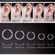 thumbnail image 2 of 2pcs/Pair Stylish Minimalist Round Earrings - Perfect Gift for Men, Family, Friends, and Partners!, 2 of 5