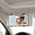 thumbnail image 3 of 2 uds coche 60led regulable Clip-on vista trasera visera espejo de tocador, 3 of 5