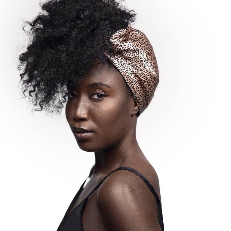 Slip Pure Silk Anti Sleep Crease Hair Wrap, Wild Leopard  display picture 3