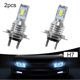 thumbnail image 3 of 2*H7 LED Car Headlight Bulbs DC 12-24V Xenon White Daytime Running Lights High Low Beam 55W 8000LM 6000K Super Bright Car Lights, 3 of 5