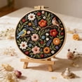 thumbnail image 2 of 1PC Embroidery Kit for Beginners, Birds with Flowers Cross Stitch Set for Include Embroidery Cloth Hoops Threads for Craft Lover Hand Stitch, 2 of 8