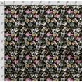 thumbnail image 4 of Soimoi Dog Printed, Cotton Fleece, Fabric by The Yard Sewing DIY Stretch Fabric 56 Inches Wide, WarmFabric for Hats, Coats, Gloves, Blankets, White & Black, 4 of 5