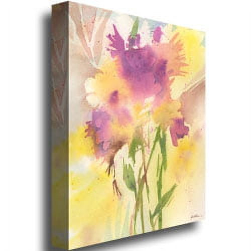 Trademark Art 'Maroon Shades' Canvas Art by Shelia Golden