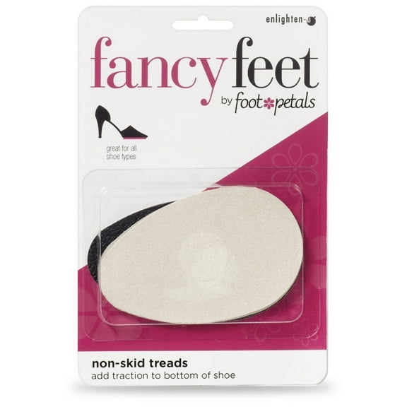 Foot Petals No-Slip Shoe Grip Inserts, Anti-Slip Traction Pads for Slippery Shoes, 2 Pairs