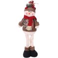 thumbnail image 1 of Pie De Navidad Papá Noel Muñeco De Nieve Reno Muñeco Estatuilla Decoración Para El Hogar Adorno De Año Nuevo Yuarrent HA045236-03, 1 of 6