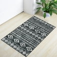 thumbnail image 5 of Moynesa 2'x3' Moroccan Entryway Rug,Black Boho Rugs for Entryway Non-Slip Washable Small Area Rug,Farmhouse Soft Geometric Kitchen Rug Low-Pile Indoor Door Mat Throw Rugs for Entrance Front Door, 5 of 7