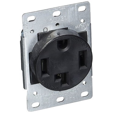 Construct Pro Single Gang Recessed Dual Power Outlet, UL Listed, Wall