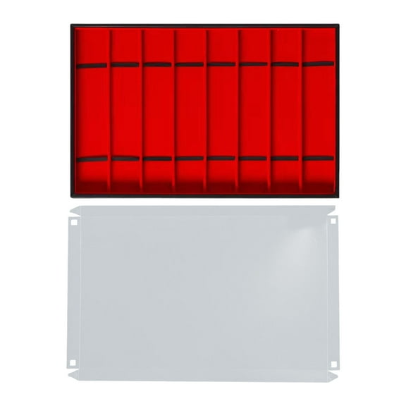 10 Grids Watch Storage Tray With Clear Lid For Bracelets Necklaces Jewelry Organiser PU Leather Display Case