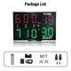 thumbnail image 5 of Cuadro de indicadores Marcador electrónico con control remoto Marcador de tenis profesional de 10 dígitos LED ligero y portátil Espera ultralarga para eventos y entrenamiento de tenis, 5 of 8