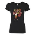 thumbnail image 2 of Wild Bobby, Betty Boop Winking Girl Power Femenist Betty Boop Womens Slim Fit Junior Tee, Black, Small, 2 of 5