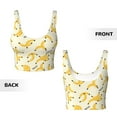 thumbnail image 3 of JUNZAN Banana Print Women's Workout Tank Tops - U Back Fitness Top with Built-In Shelf Bra, Perfect for Yoga and Gym-Large, 3 of 8
