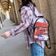thumbnail image 4 of Bolsa Mochilas transparentes de PVC para mujer, mochila escolar transparente, bolsos de hombro (negro) JShteea Para Estrenar, 4 of 6