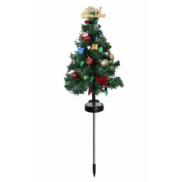 Feltree Solar Powered Automatic LED Christmas Tree Light for Outdoor Garden Holiday Decoration