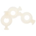 thumbnail image 1 of Wind Instruments Maintenance Trumpet Buttons White 3Pcs 0.71X0.39X0.12In, 1 of 1