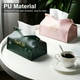 thumbnail image 6 of Joernso Large Capacity Faux Leather Strong Buckle Tissue Box Fine Texture Beautiful Tissue Holder Bag for Living Room, 6 of 8