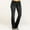 Black, variant on Slim Flare Women Jeans High Waist Ruched Design Jeans with Pockets