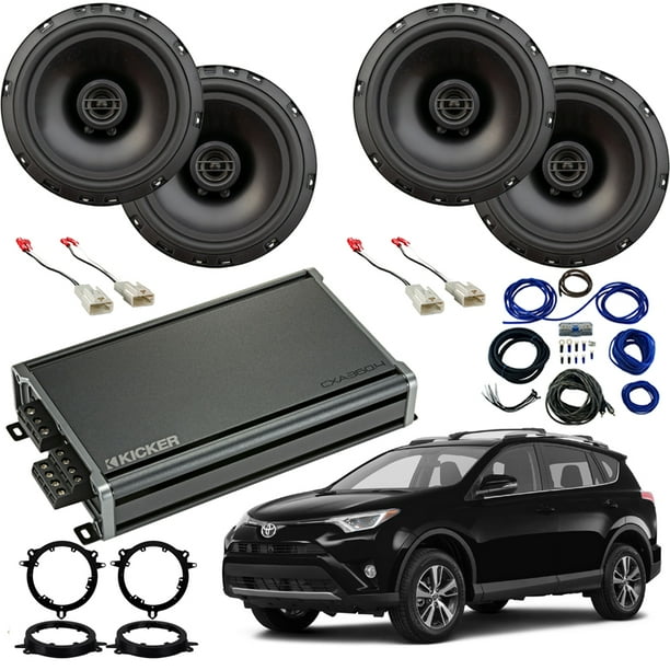 Compatible with Toyota RAV4 20142018 Factory Speaker Replacement Package Harmony Bundle R65