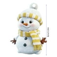 thumbnail image 3 of Christmas Snowman Pendant - Acrylic Flat Ornament - Cute Tree Decor - Holiday Home Accent - Festive Season Decoration, 3 of 6