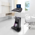 thumbnail image 5 of Techni Mobili Sit-To-Stand Mobile Medical Laptop Computer Cart, Chocolate, 5 of 9